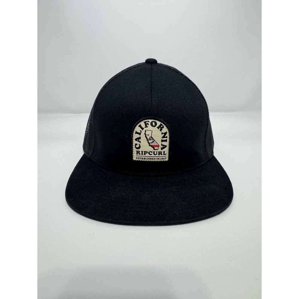 Rip Curl Trucker Hat Black Mens Snapback Mesh